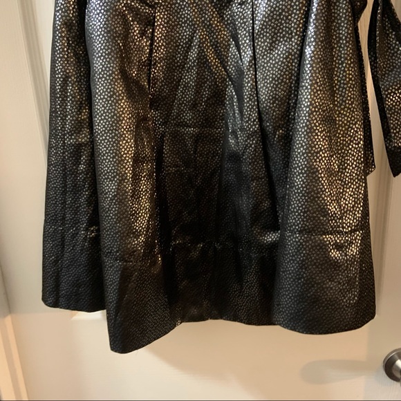 Express Black/Grey Metallic Print Aline Skirt size 4 - Picture 11 of 11